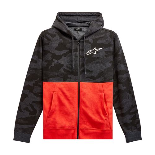 CAMO BLOCK HOODIE CHARCOAL