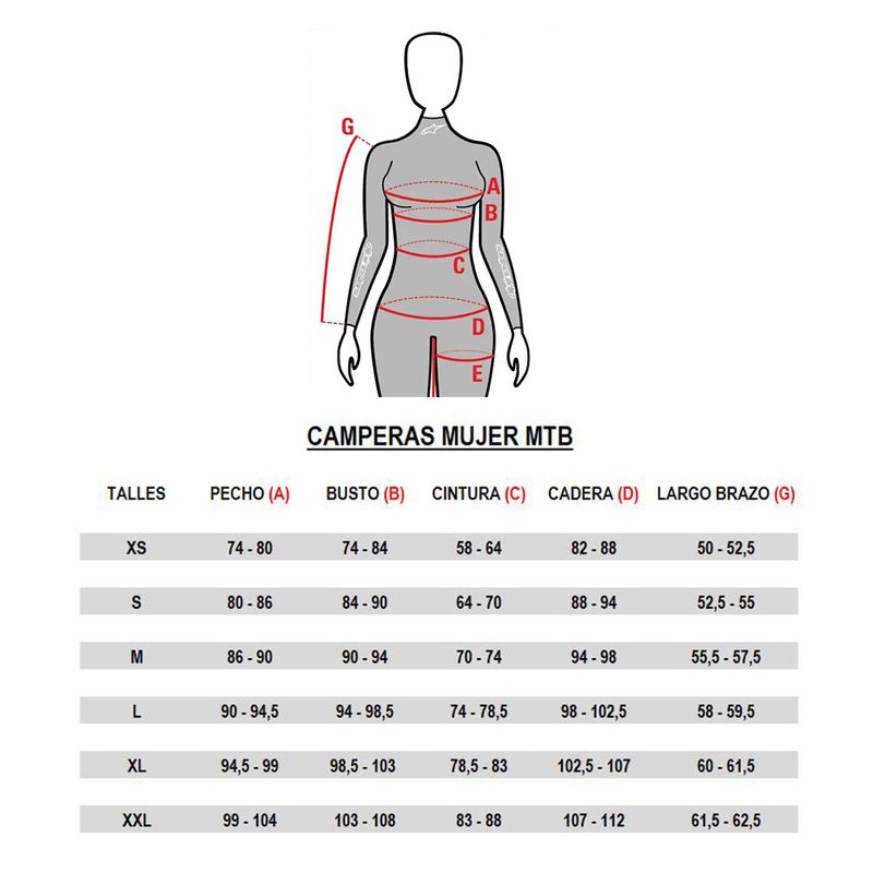CAMPERAS MTB MUJER